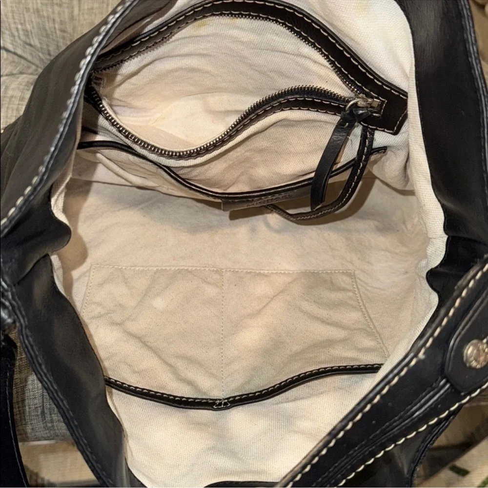 Michael Kors Black Shoulder Bag with Zebra Scarf - Picture 8 of 9